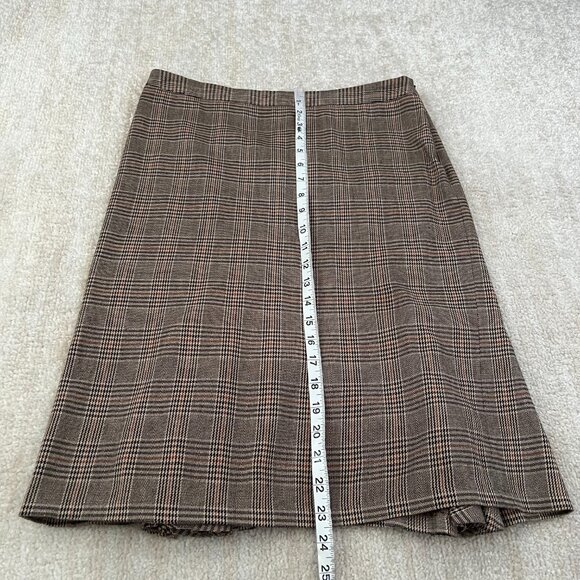 Sunhee Moon Cotton Plaid Midi Skirt 2 - Picture 5 of 9